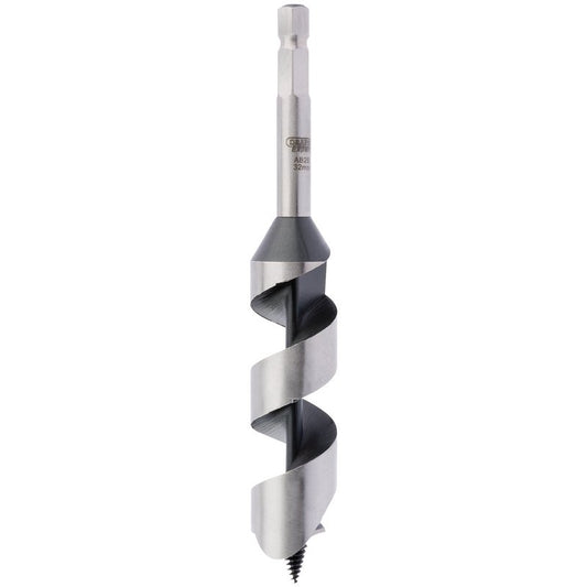 Draper Standard Pattern Auger Bit 32mm Carbon Steel And Fully Hardened 76041