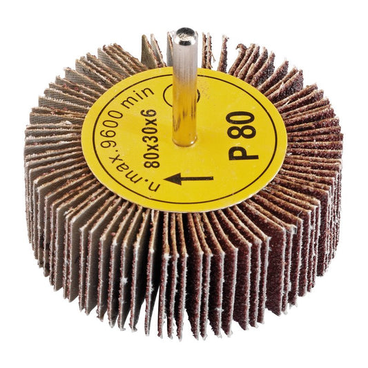 Draper Abrasive Flap Wheel 80 x 30mm 80 Grit 76467