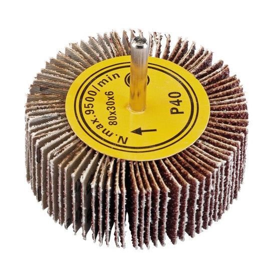 Draper Abrasive Flap Wheel 80 x 30mm 40 Grit 76485
