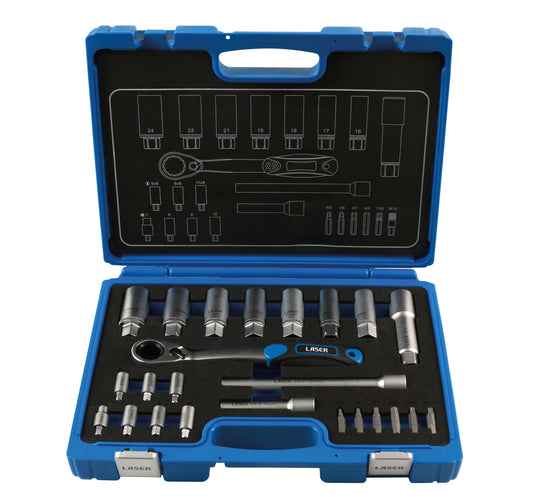 Laser Tools Shock Absorber & MacPherson Strut Tool Kit 24pc 7673
