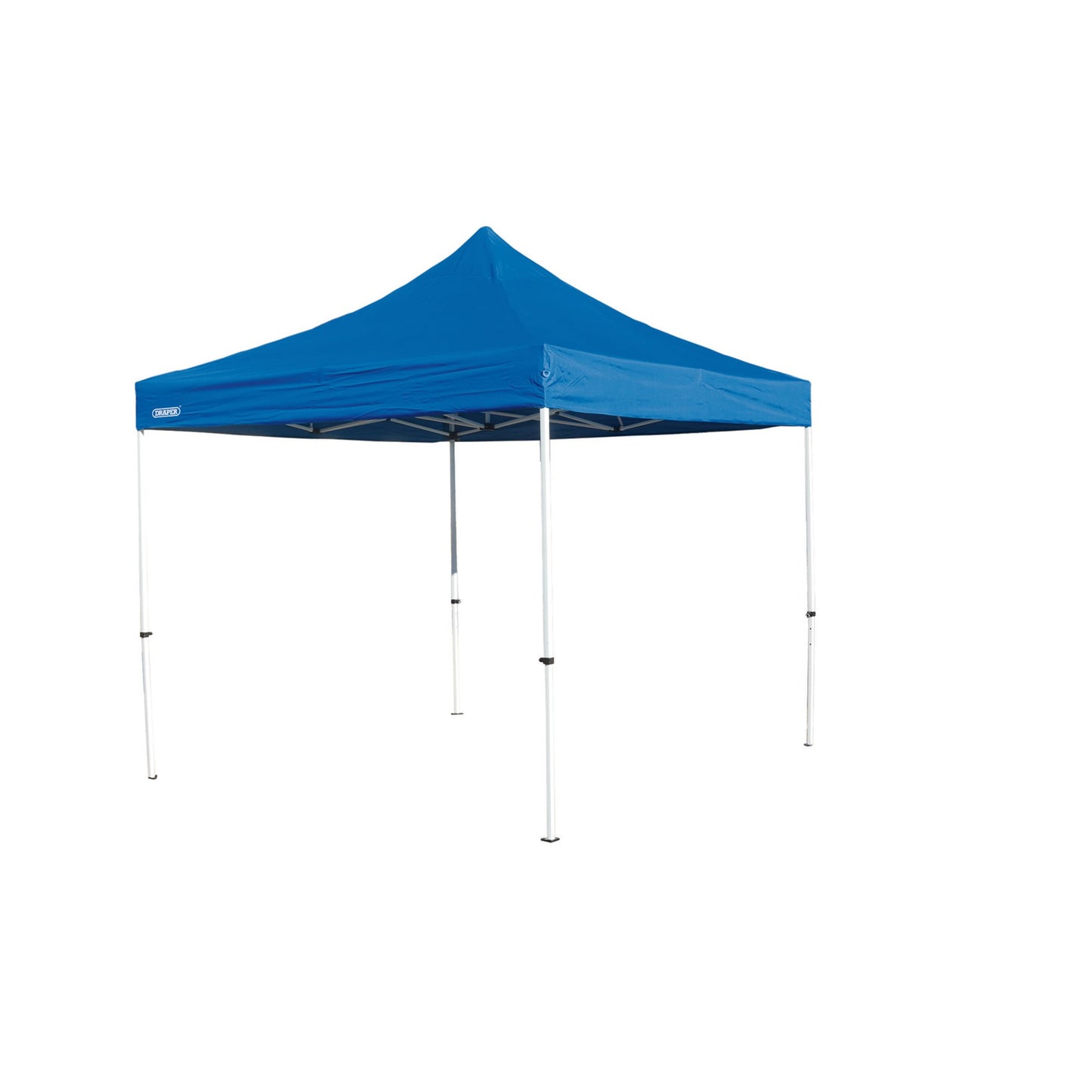 Draper Folding Gazebo 3 x 3m Blue Steel Legs & Frames Splashproof Material 76942