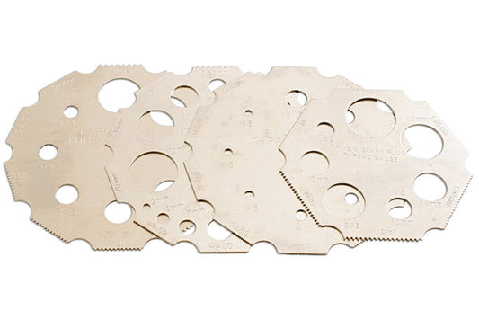 Gunson Universal Thread Gauge 4pc Metric USS sizes including SAE UNC & UNF 77106