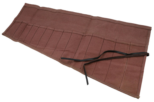 Gunson Waxed Canvas Tool Roll - 14 Pockets 77166