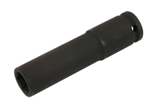 Laser Tools 18mm Extra Deep Impact Socket 1/2"D Black Phosphate Finish 7766