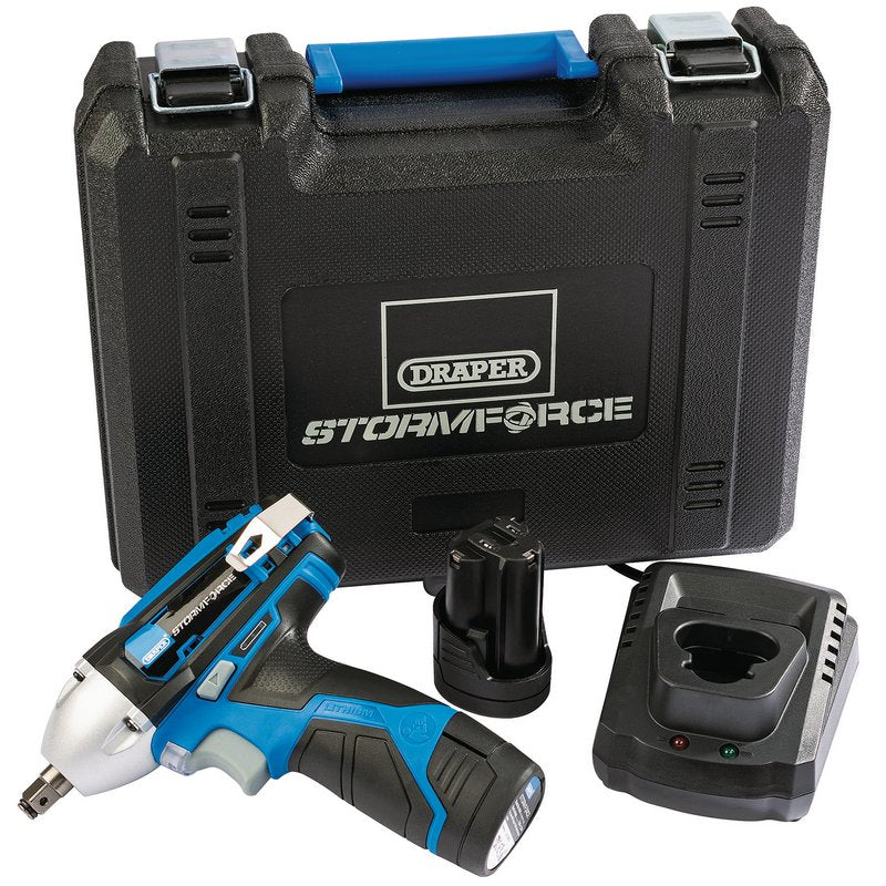 Draper Storm Force® 10.8V Power Interchange Impact Wrench Kit, 3/8", 80Nm