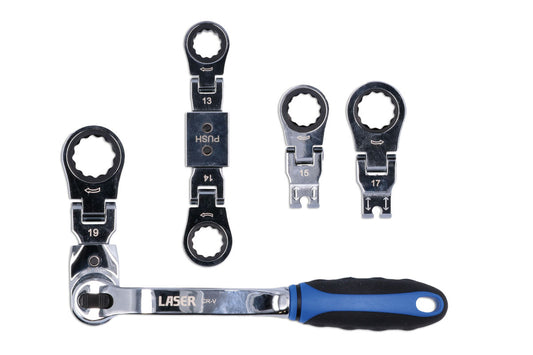 Laser Tools Multi Head Ratchet Ring Spanner Set 7863