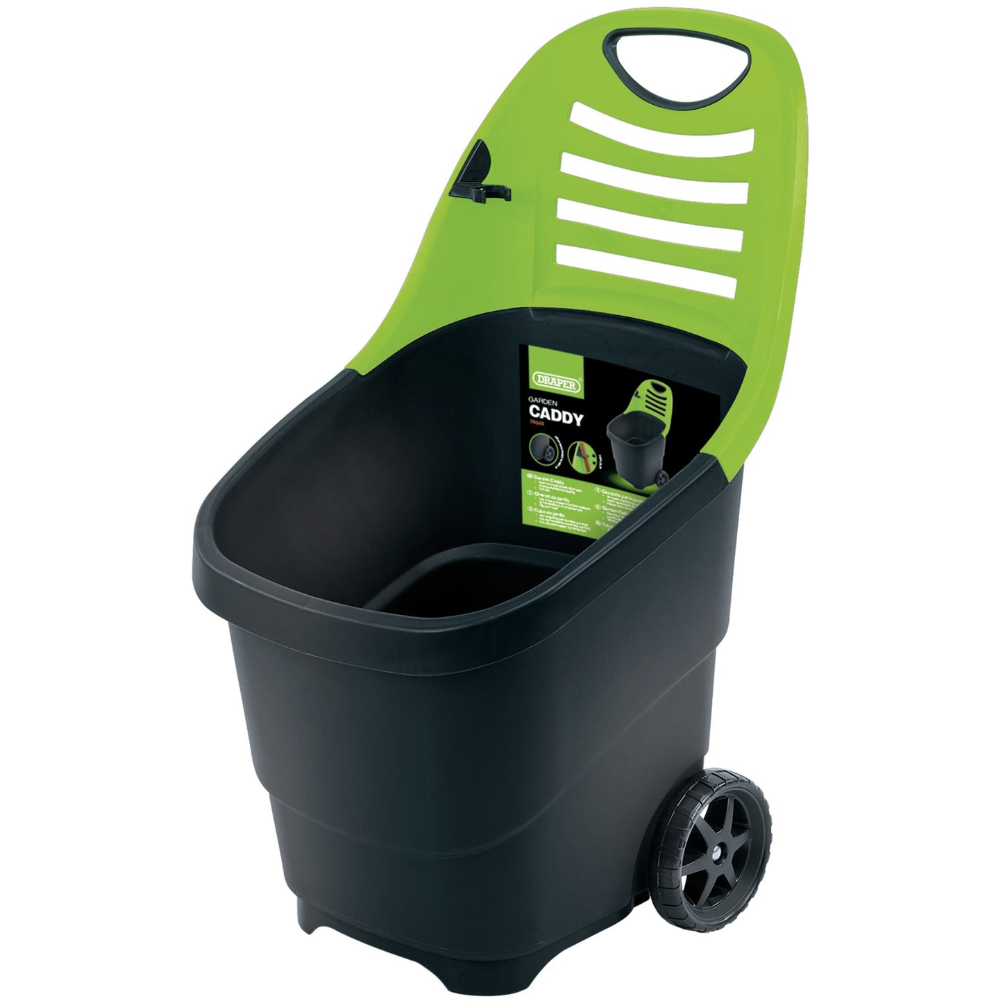 Draper Garden Caddy Size 500x 500 x 905mm 65L Capacity On Wheels 78643