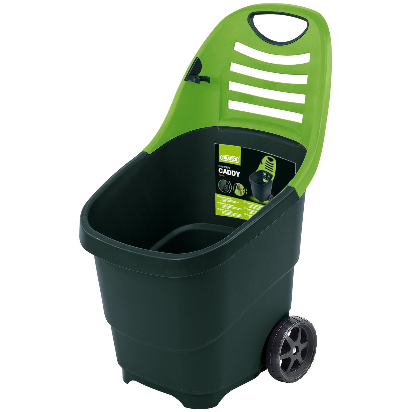 Draper Garden Caddy Size 500x 500 x 905mm 65L Capacity On Wheels 78643