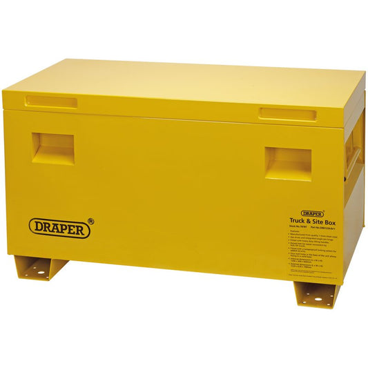 Draper Truck Site Box 36" Yellow Heavy Duty Contractors Storage Box Steel 78785