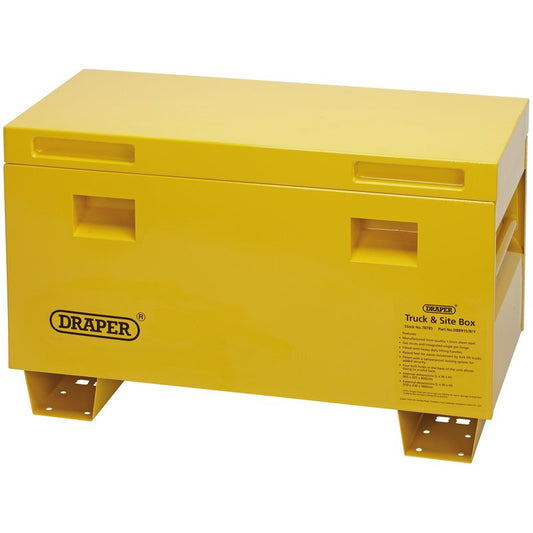 Draper Yellow Contractor's Secure Storage Box 48" For Vans Workshops Site 78787
