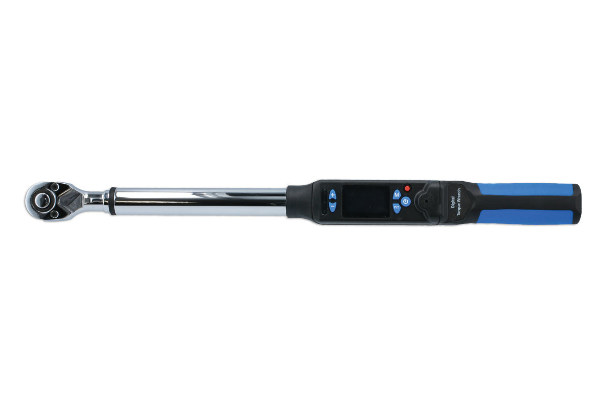 Laser Tools Digital Torque Angle Wrench 1/2"D 40 to 200Nm Bi Directional 7908