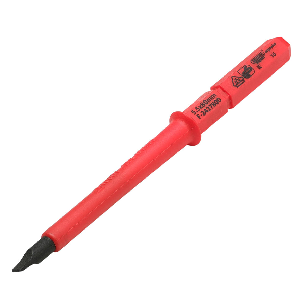 XP1000® VDE Plain Slot Interchangeable Screwdriver Blade, 5.5 x 80mm
