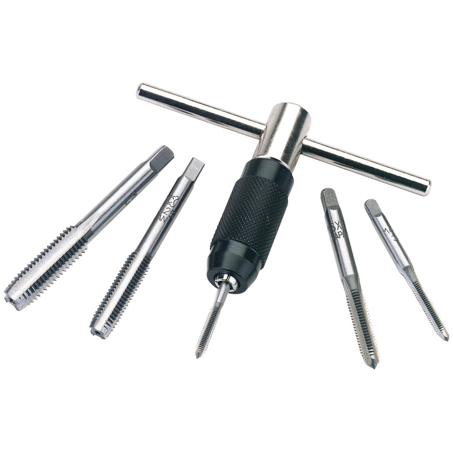 Draper Metric Tap Set And Holder 6 Piece 3.5 to 10mm High Carbon Steel 79202
