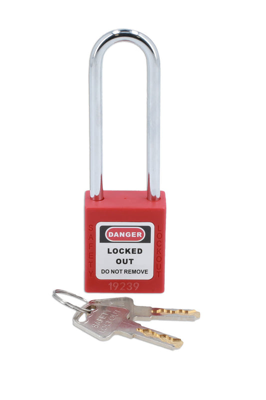 Laser Tools Long Shackle Safety Lockout Padlock 7943