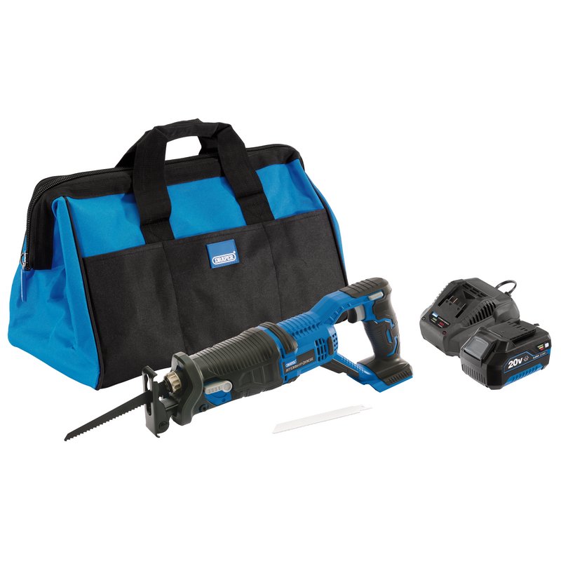 Draper Storm Force 20V Reciprocating Saw Kit Li-ion Orbital Variable Speed 79885