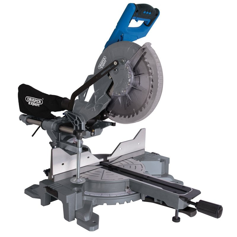 Draper 230V Double Bevel Sliding Compound Mitre Saw 255mm 2000W 79899