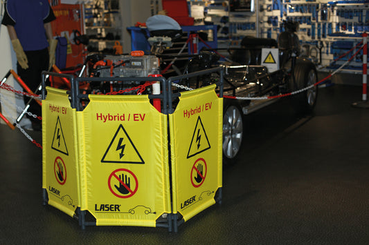 Laser Tools Hybrid/EV Folding Safety Barrier 8000