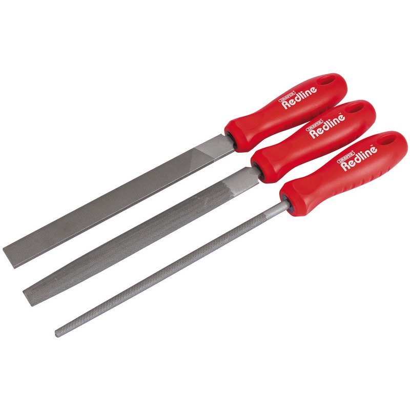 Draper Redline File Set, 200mm (3 Piece)