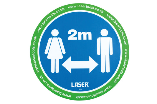 Laser Tools Laser Tools Floor Sticker 2m Distancing 6pc 8054