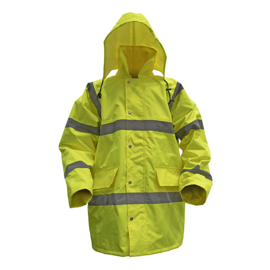 Sealey Hi-Vis Yellow Motorway Jacket with Quilted Lining - X-Large 806XL