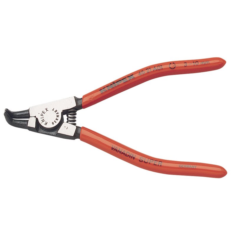 Knipex A01 Bent External Circlip Pliers 3 - 10mm Length 125mm 46 21 A01 SBE