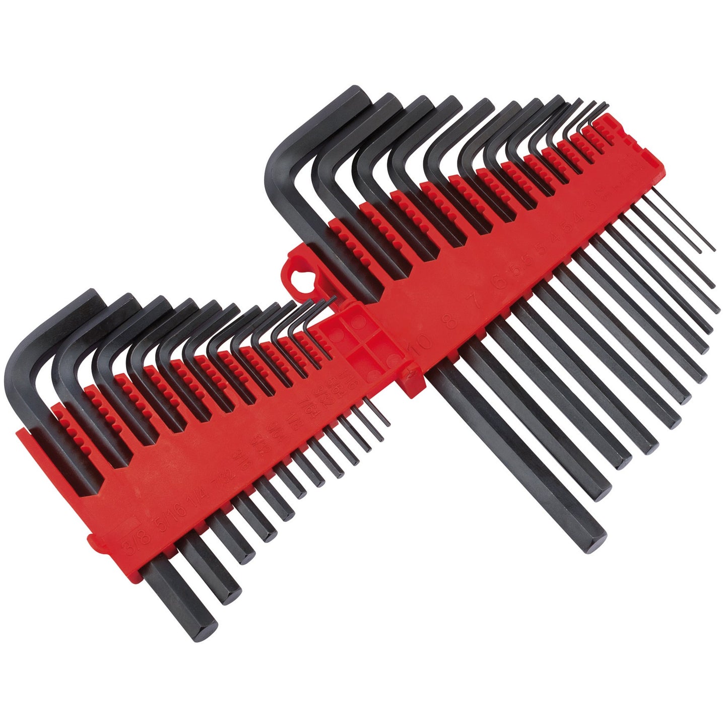 Draper Redline Metric Imperial Hexagon Key Set 25 Piece In Storage Holder 80930
