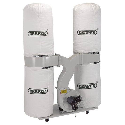 Draper Portable Woodworking Dust Chip Extractor 300L 2200W 16A 80947