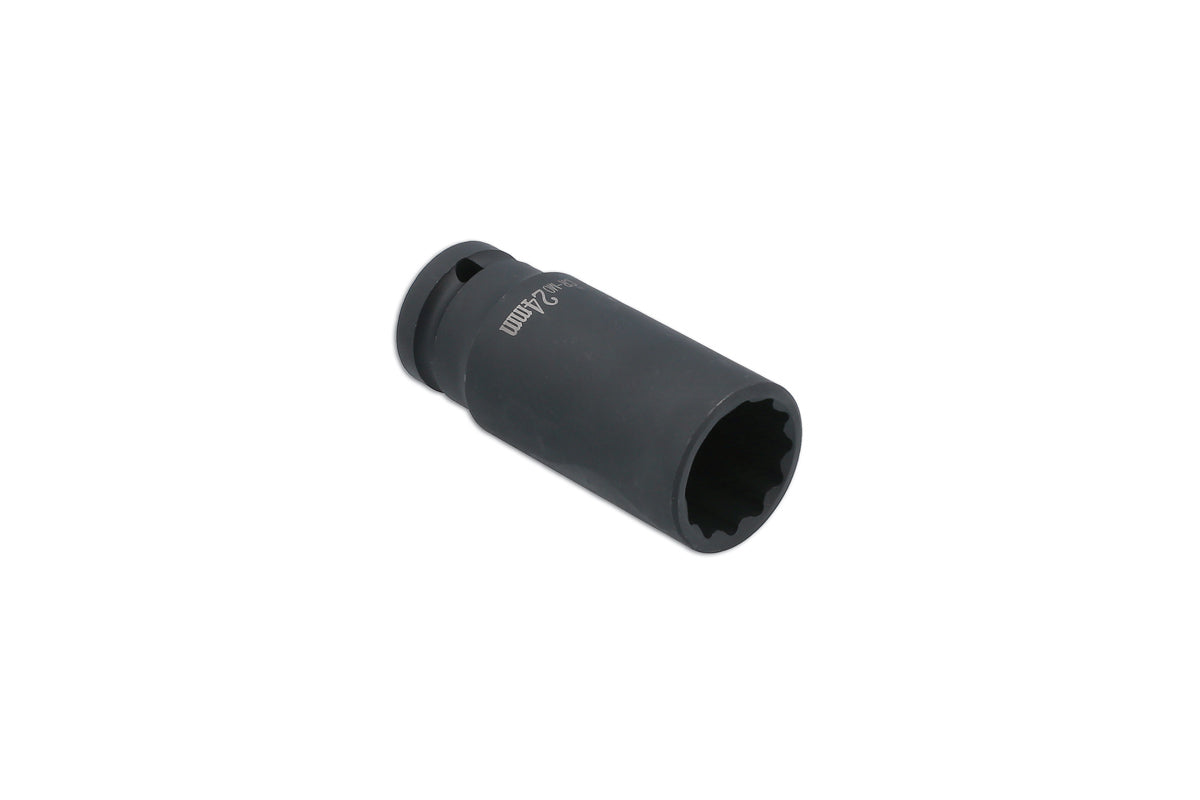 Laser Tools Deep Impact Socket 1/2"D 24mm Bi-Hex - for VW Group 8105