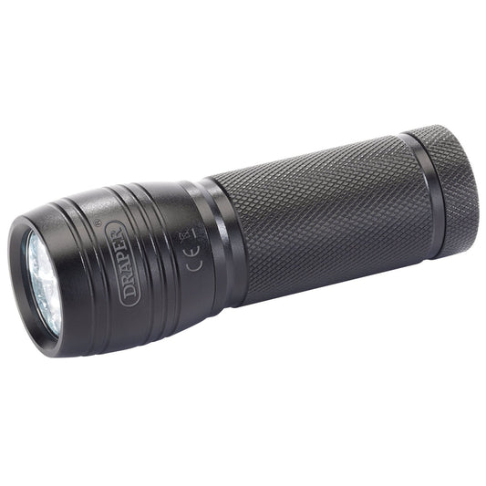 Draper LED Aluminium Hand Torch 3 x AAA Batteries Required 45 Lumen Light 81110