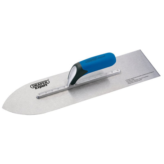 Draper Expert Soft Grip Flooring Trowel 110 x 405mm carbon steel blade 81218