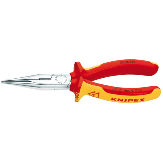 Knipex SBE Fully Insulated Long Nose Pliers 160mm Tested To 10,000V 25 06 160