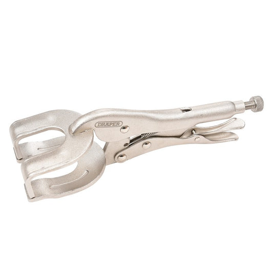 Draper Self Grip Welding Clamp 225mm nickel plated quick release lever 81650