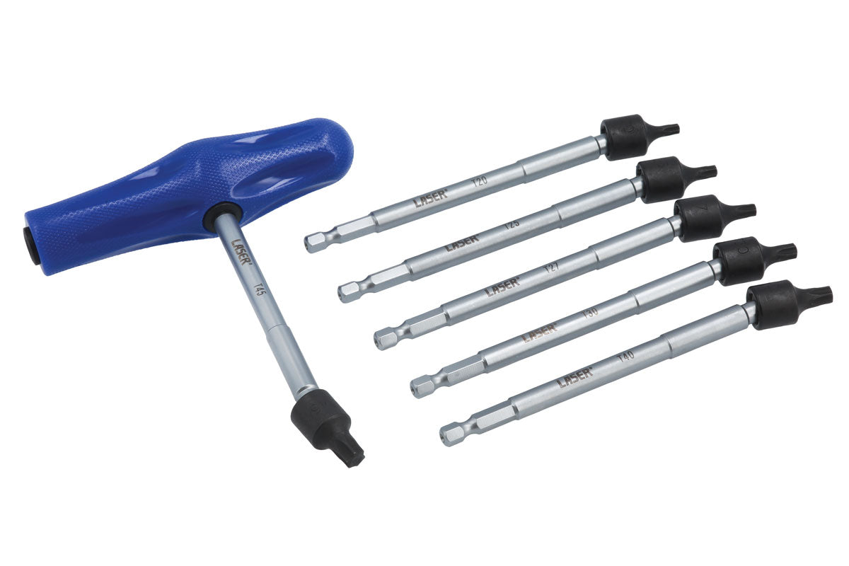 Laser Tools Universal Joint Star Bit Set 6pc 8219