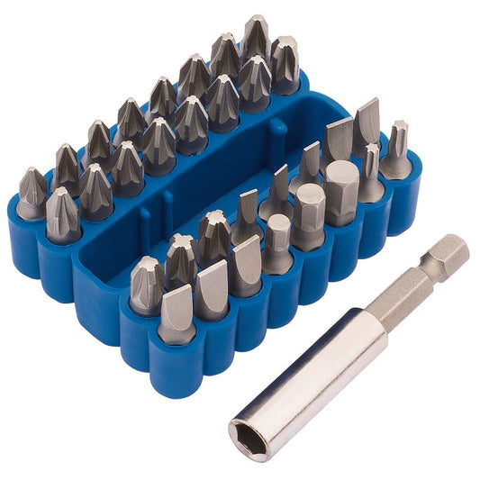 Draper 1/4" Screwdriver and Magnetic Bit Holder Set 33 Piece 82386