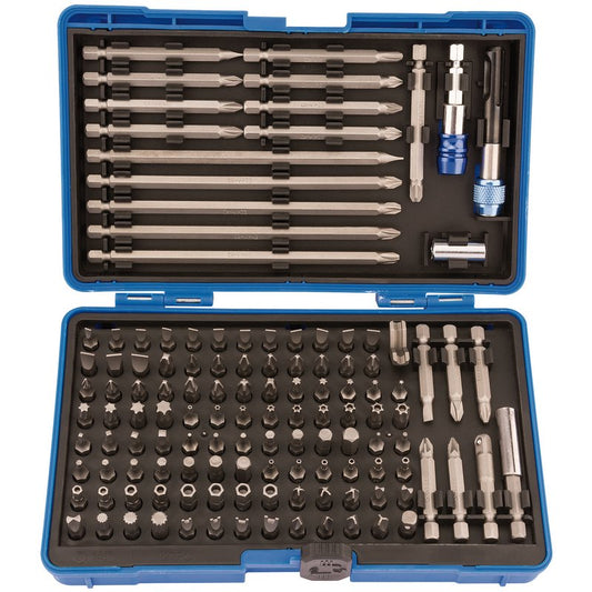 Draper 1/4" Screwdriver Bit Set 127 Piece Mixed Drive Long & Short 82398