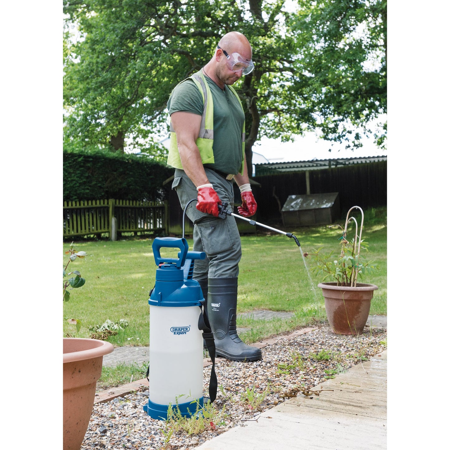 Draper FPM Pump Sprayer 10L For Chemicals Solvents Fuel Scale Removers etc 82457