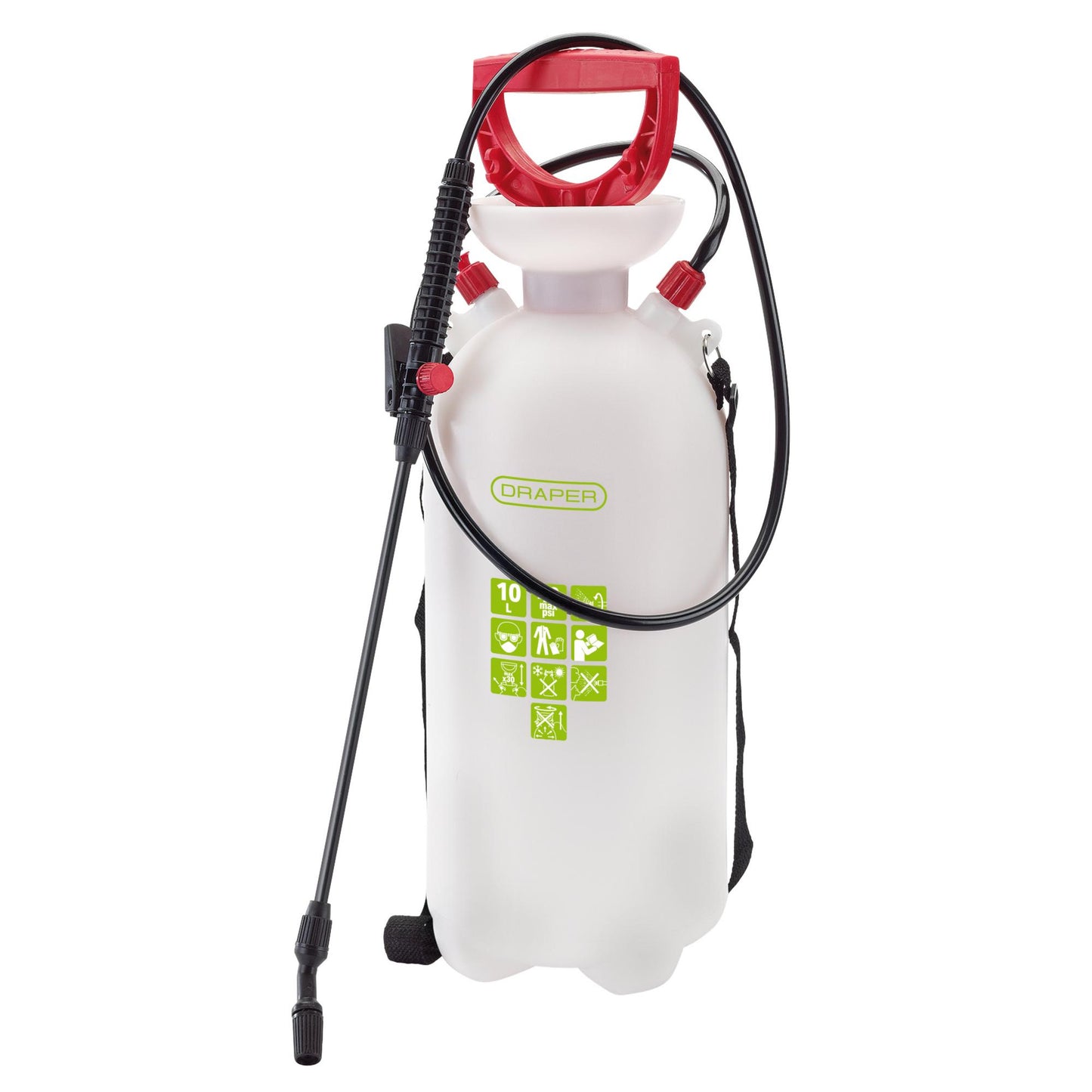 Draper Expert EPDM Pump Sprayer 10L Water Herbicide And Pesticide etc 82460