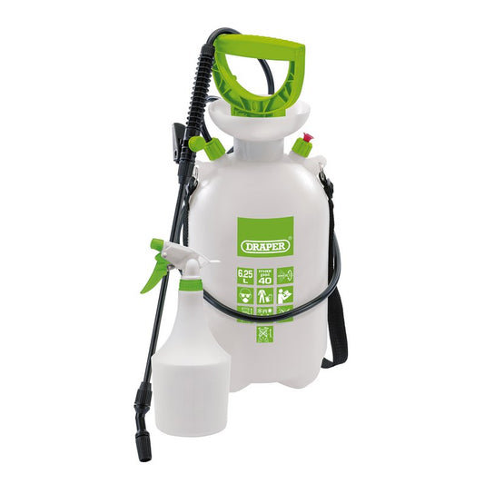 Draper Pressure Sprayer 6.25L with Mini Sprayer 1L 2 Piece Kit 82464