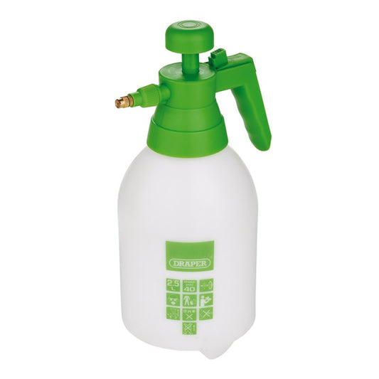 Draper Handheld Pump Action Pressure Sprayer 2.5L For Most Liquids 82467