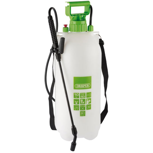 Draper Pressure Sprayer 10L For water herbicides pesticides insecticides 82469
