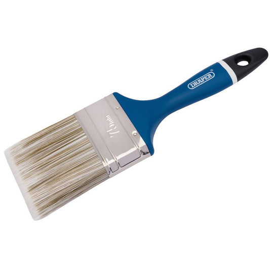 Draper Soft Grip Handle Paint Brush 75mm 3" Synthetic Bristles 82493