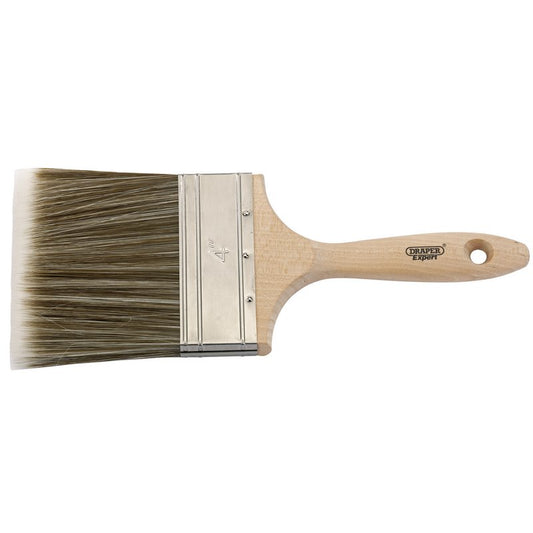 Draper Paint Brush 100mm Technofil filament hardwood handle 82508