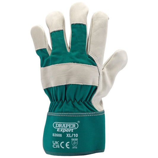 Draper Expert Premium Leather Gardening Gloves Extra Large 82608
