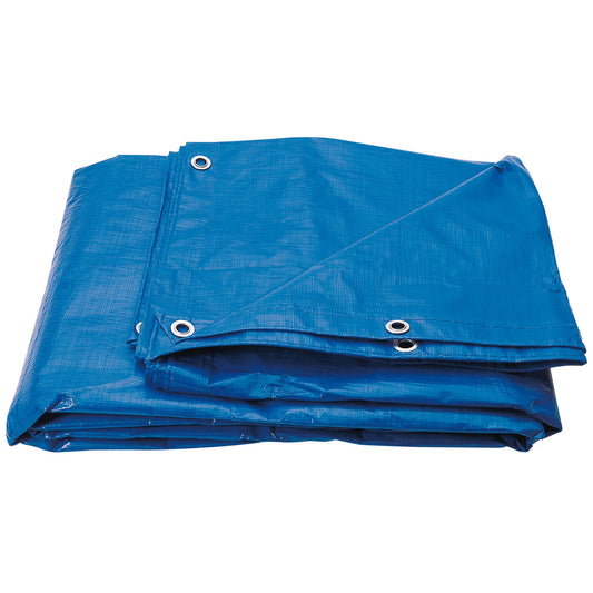 Draper Polyethylene Tarpaulin 3 x 5m Mildew Resistant Aluminium Eyelets 82652