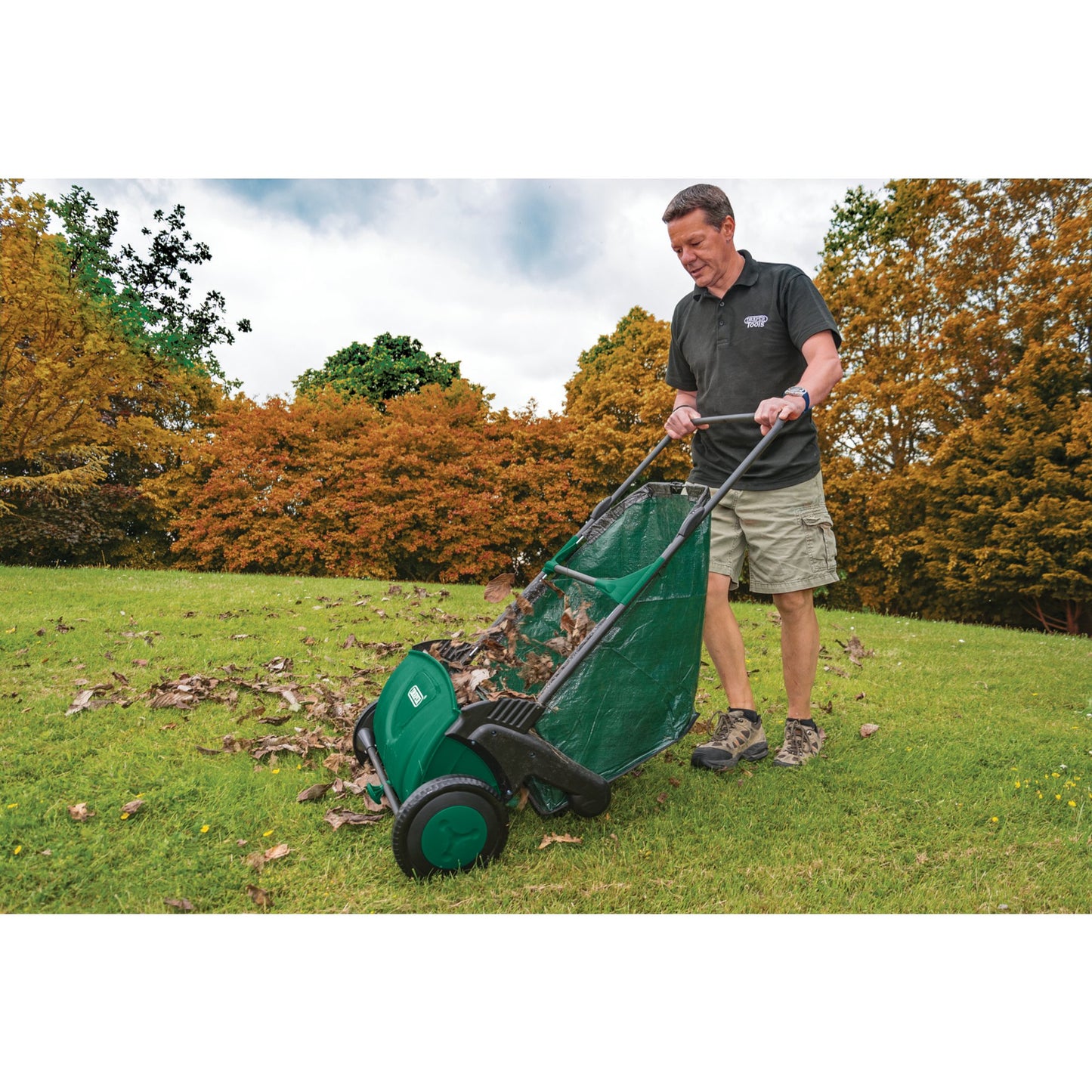 Draper Garden Sweeper 21" For Leaves Grass And Gardening Debris 82754