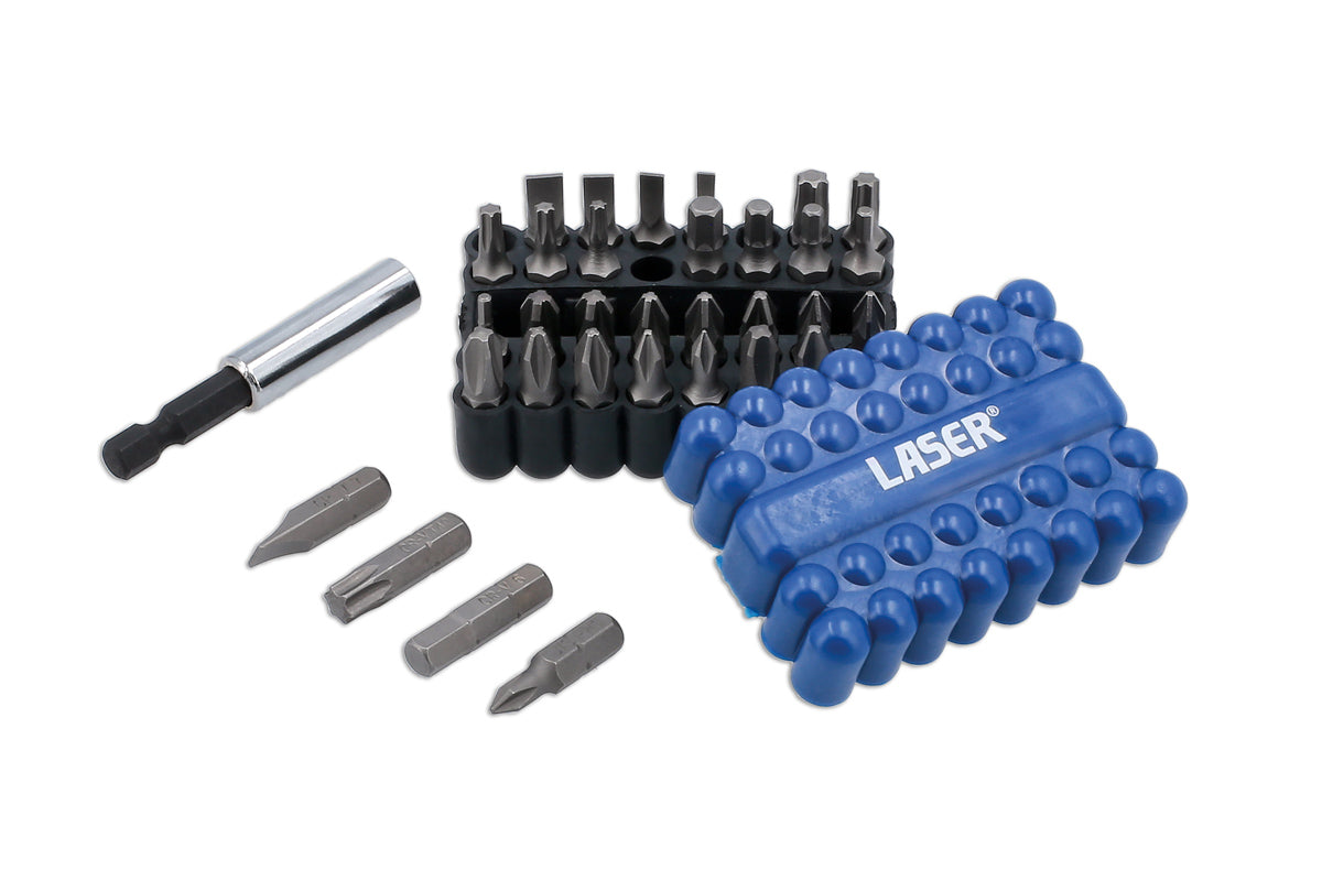 Laser Tools Power Bits Set, includes JIS 33pc 8316
