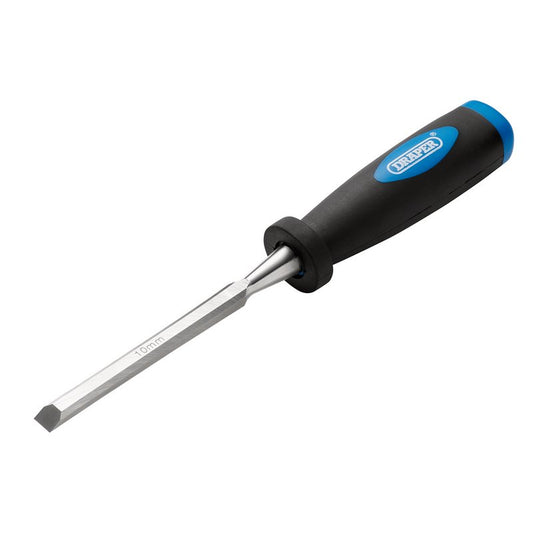 Draper Bevel Edge Wood Chisel 10mm Impact Resistant Polypropylene Handles 83278