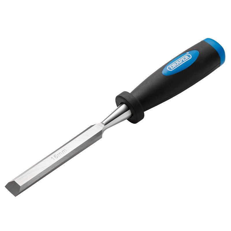 Draper Bevel Edge Wood Chisel 16mm Impact Resistant Polypropylene Handles 83286
