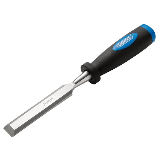 Draper Bevel Edge Wood Chisel 20mm Impact Resistant Polypropylene Handles 83288