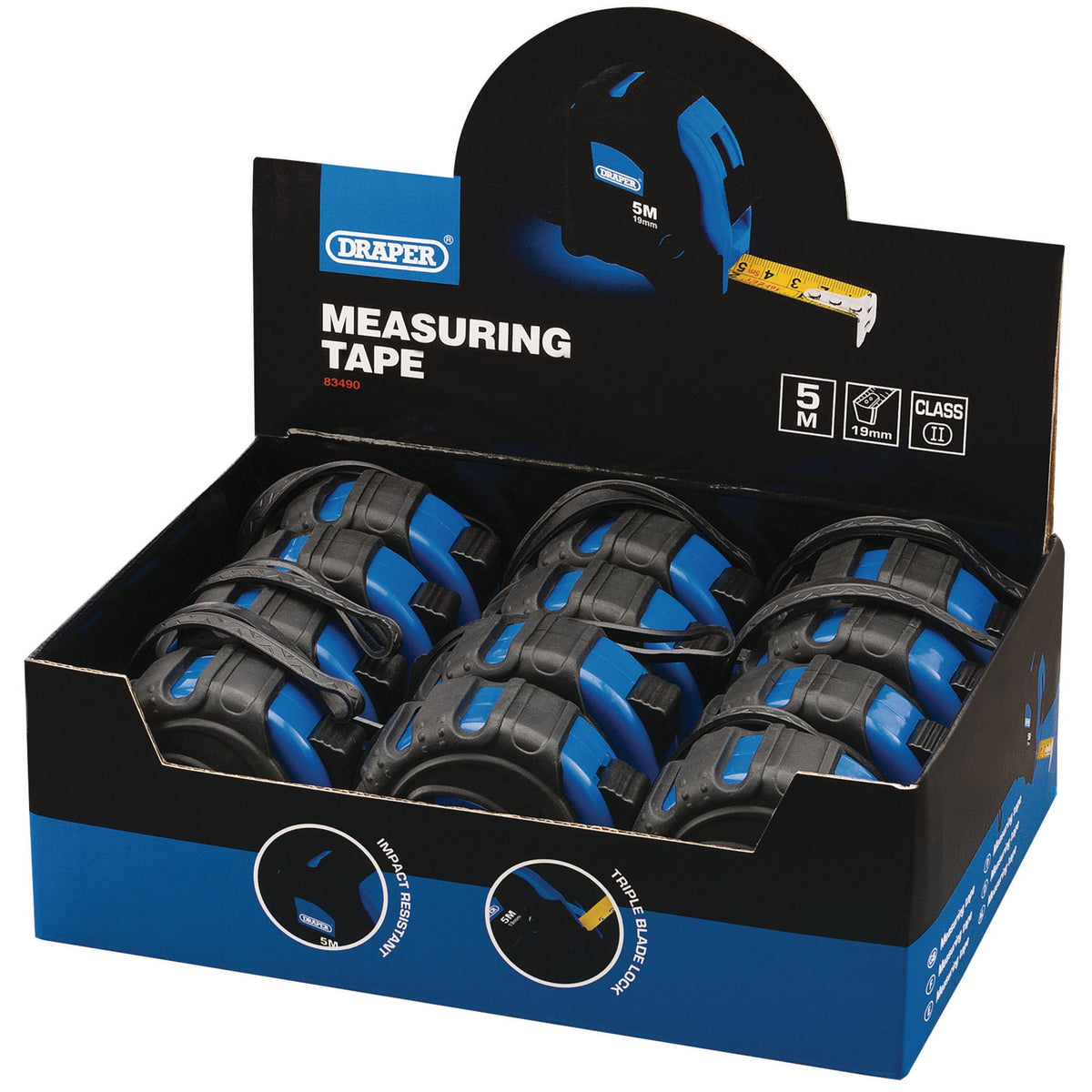 Draper ****Measuring Tapes, 5m/16ft x 19mm